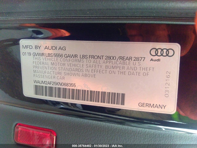 WAUM2AF25KN068355 Audi A6 Prestige