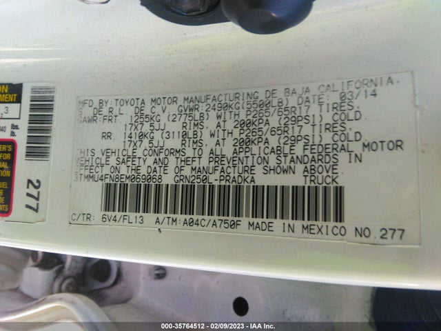 Toyota TACOMA 2014 3TMMU4FN8EM069068 Image 10