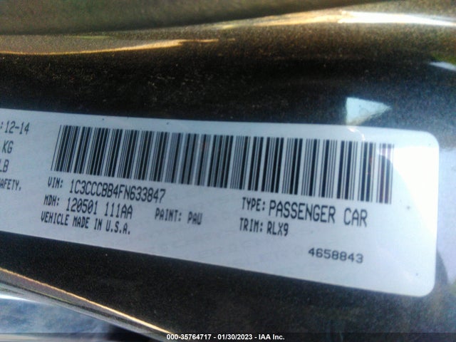 Chrysler 200 S 2015 1C3CCCBB4FN633847 Image 9