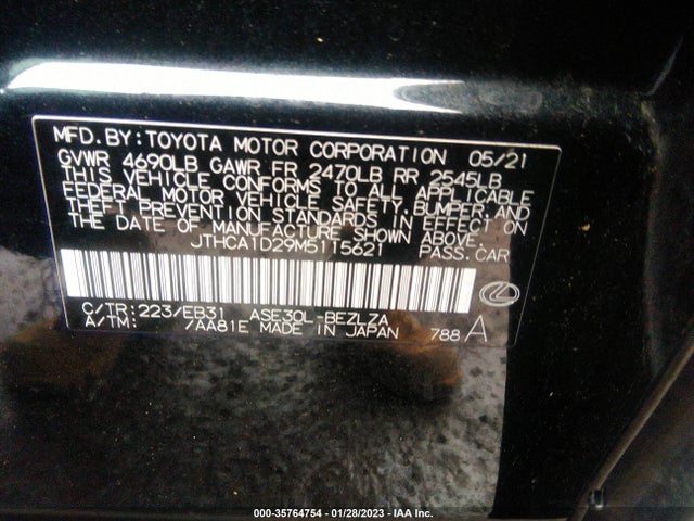 Lexus Is Is 300 2021 JTHCA1D29M5115621 Image 11