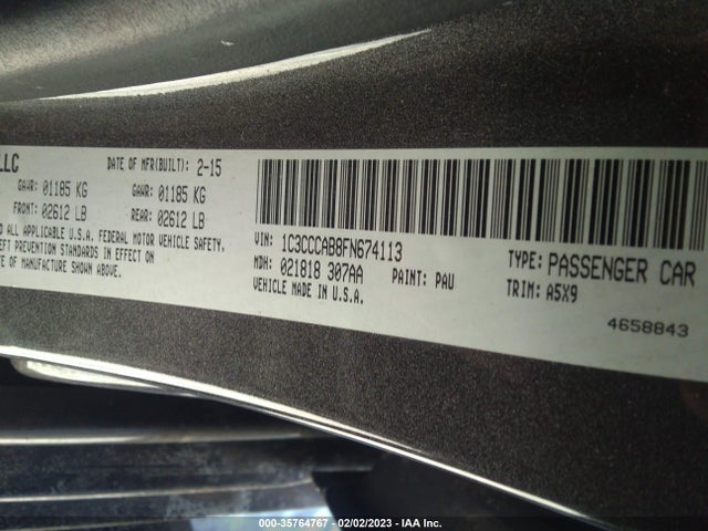 1C3CCCAB8FN674113 Chrysler 200 Limited