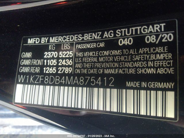 W1KZF8DB4MA875412 Mercedes-Benz E-class E 350