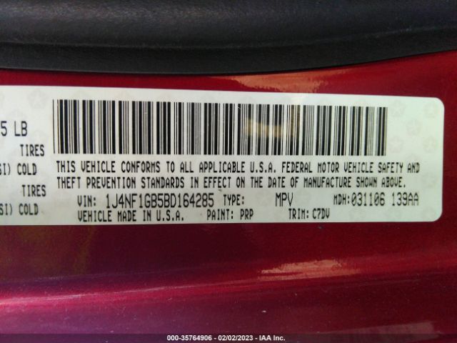 1J4NF1GB5BD164285 Jeep Patriot