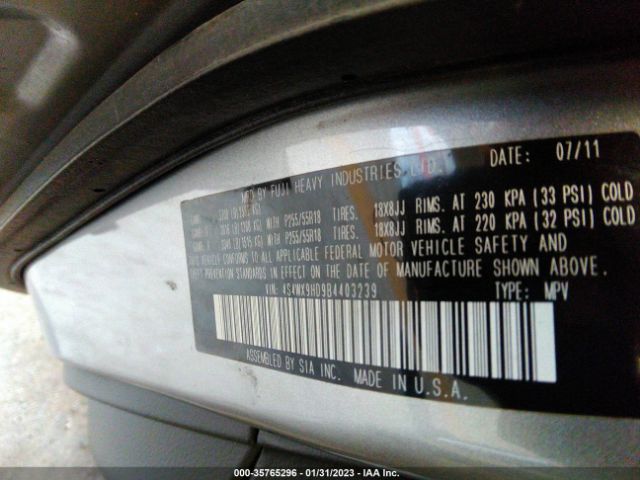 4S4WX9HD9B4403239 Subaru Tribeca 3.6r Limited