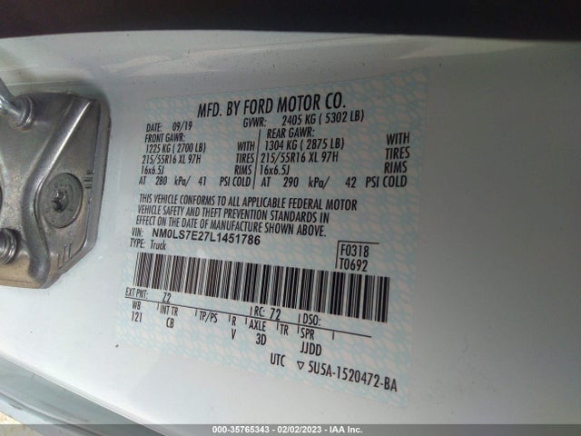 Ford Transit Connect Van Xl 2020 NM0LS7E27L1451786 Image 11