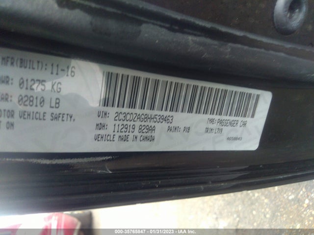 Dodge Challenger Sxt 2017 2C3CDZAG8HH539463 Image 9