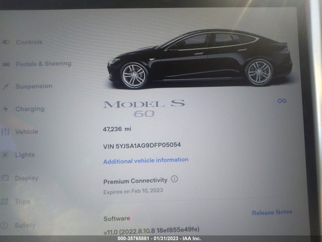 Tesla MODEL S 2013 5YJSA1AG9DFP05054 Image 7