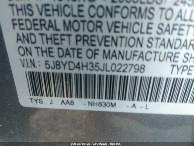 5J8YD4H35JL022798 Acura MDX