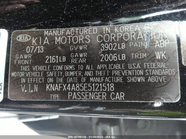 KNAFX4A85E5121518 KIA FORTE EX