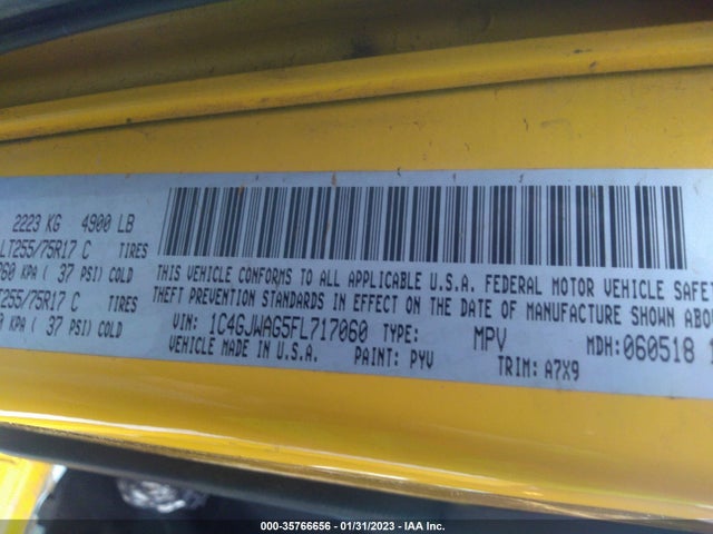 Jeep Wrangler 2015 1C4GJWAG5FL717060 Image 10