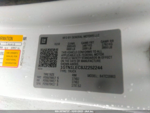 GMC SIERRA 1500 2018 1GTN1LEC8JZ252244 Image 9