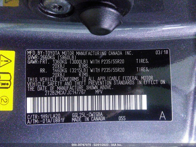 Lexus RX 2018 2T2BZMCA7JC147767 Image 10