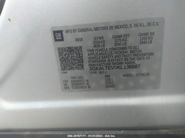 GMC Terrain Sle 2019 3GKALTEV0KL136687 Image 9