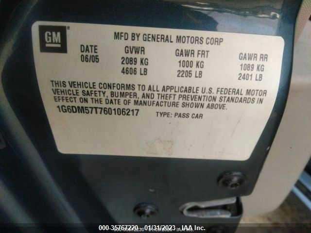 Cadillac CTS 2006 1G6DM57T760106217 Image 9