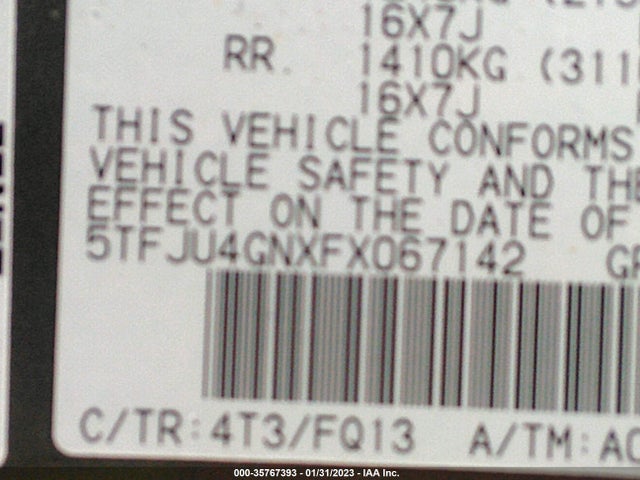 Toyota Tacoma Prerunner 2015 5TFJU4GNXFX067142 Image 10
