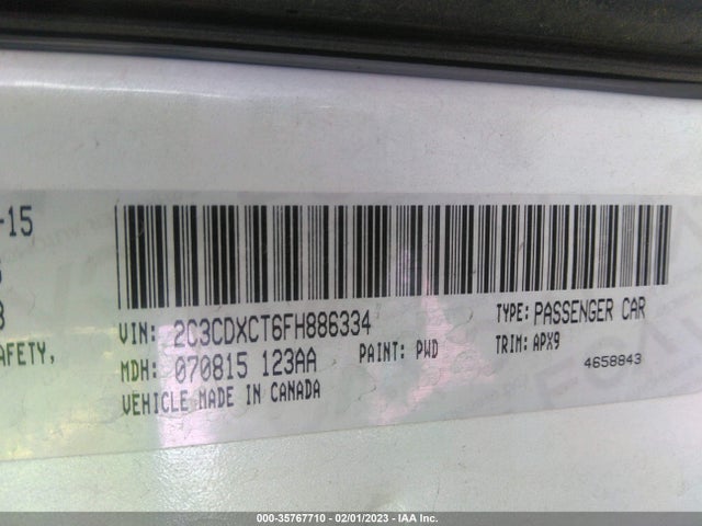 Dodge Charger Rt 2015 2C3CDXCT6FH886334 Image 9