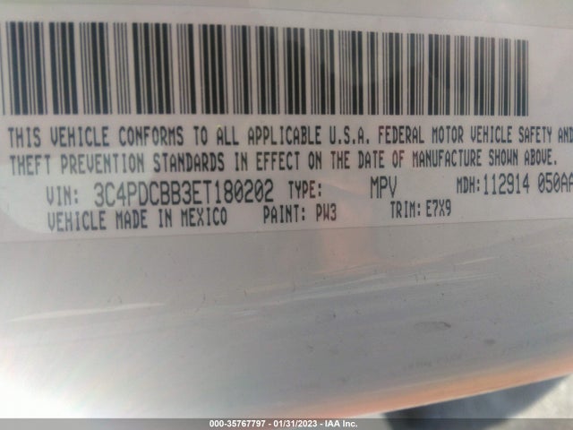Dodge Journey Sxt 2014 3C4PDCBB3ET180202 Image 9