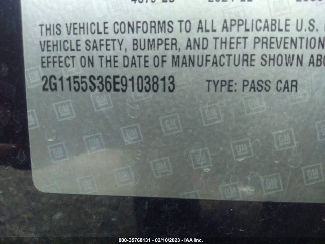 Chevrolet IMPALA LTZ 2014 2G1155S36E9103813 Image 9