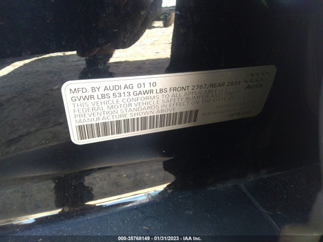 WAUKGAFBXAN055110 Audi A6 3.0t Prestige
