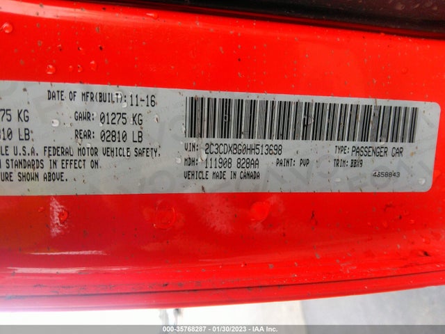 Dodge Charger Se 2017 2C3CDXBG0HH513698 Image 9