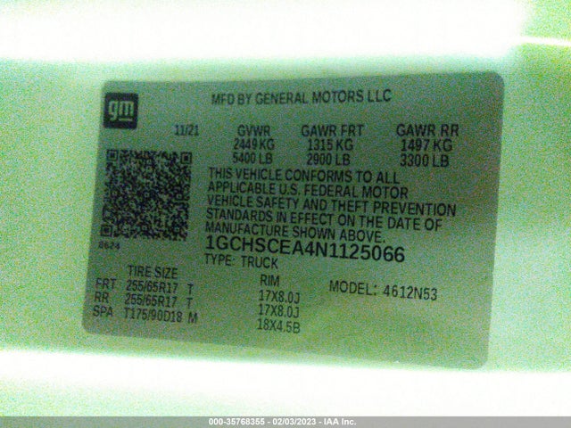 Chevrolet Colorado 2wd Lt 2022 1GCHSCEA4N1125066 Image 9