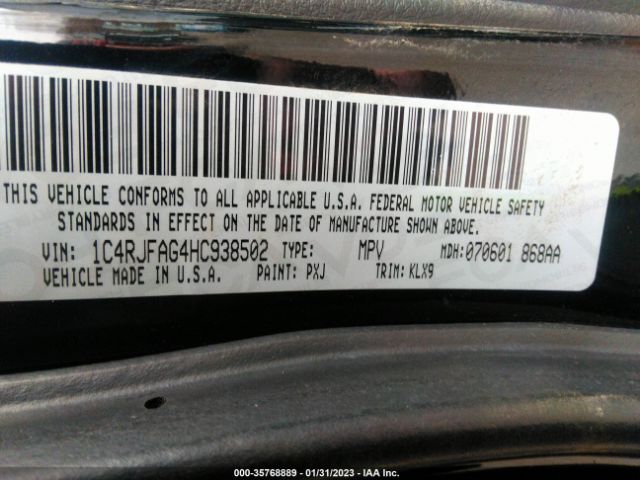 1C4RJFAG4HC938502 Jeep Grand Cherokee Altitude