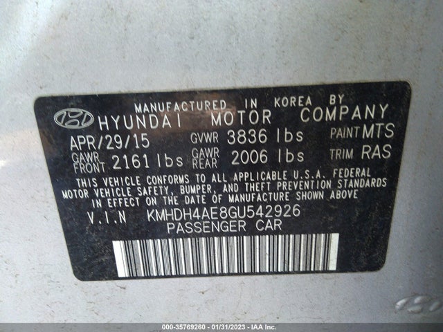 Hyundai ELANTRA SE 2016 KMHDH4AE8GU542926 Image 10