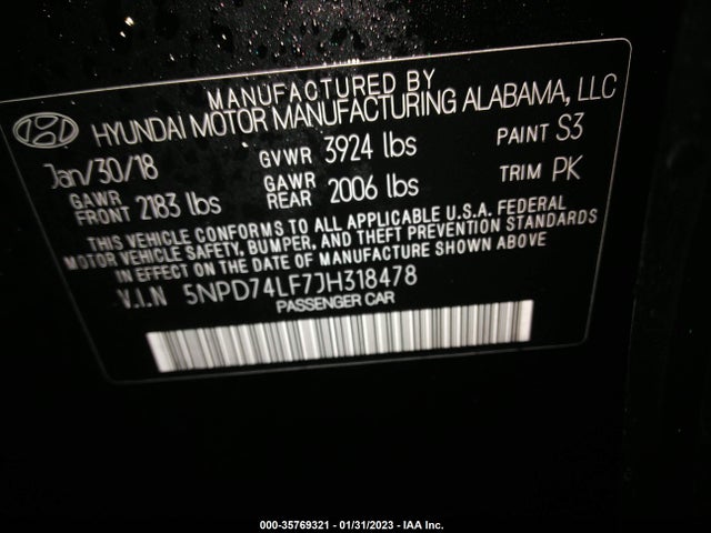 Hyundai ELANTRA SE 2018 5NPD74LF7JH318478 Image 10