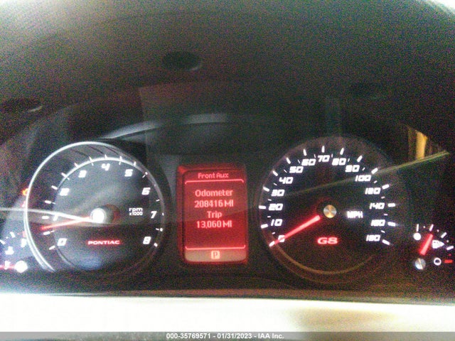 2008 PONTIAC G8 VIN: 6G2ER57758L150540