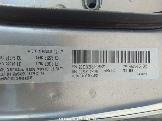 Dodge Charger Sxt 2018 2C3CDXBG3JH169824 Image 9