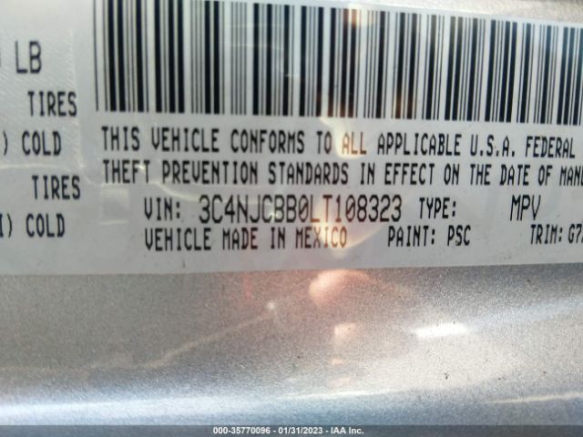 3C4NJCBB0LT108323 Jeep Compass Latitude