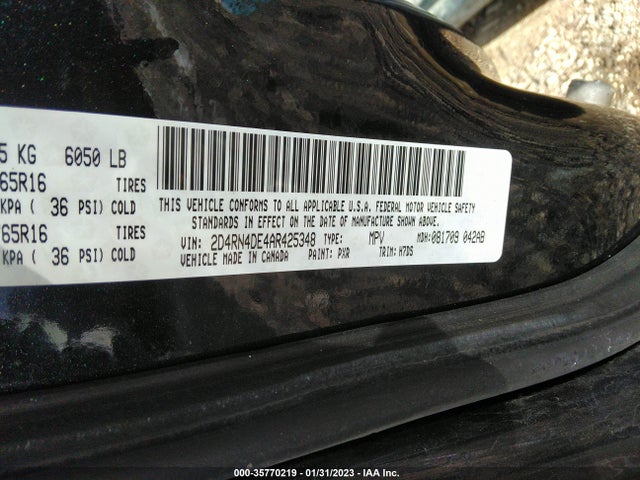 Dodge Grand Caravan Se 2010 2D4RN4DE4AR425348 Image 10