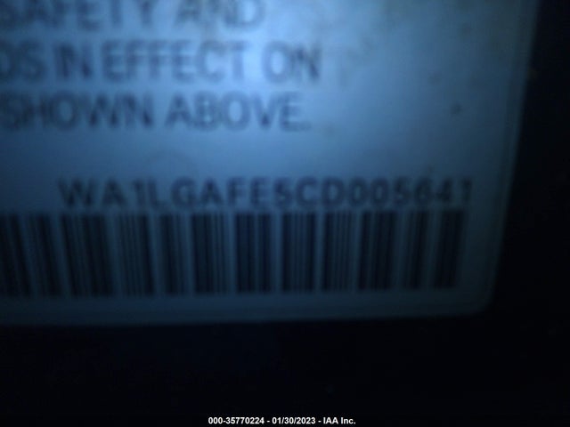 WA1LGAFE5CD005641 Audi Q7 3.0t Premium Plus
