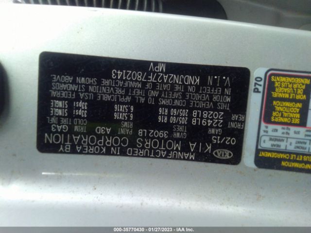 KNDJN2A27F7802143 KIA Soul Base