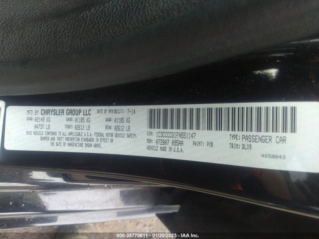 1C3CCCCG1FN551147 Chrysler 200 C