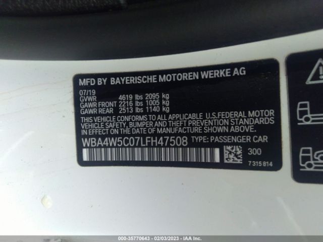 WBA4W5C07LFH47508 BMW 4 Series 430i Xdrive