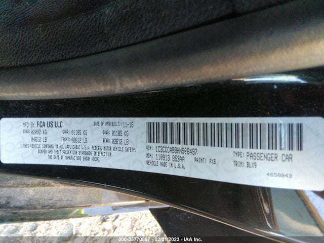 Chrysler 200 Limited Platinum 2017 1C3CCCAB9HN506497 Image 9