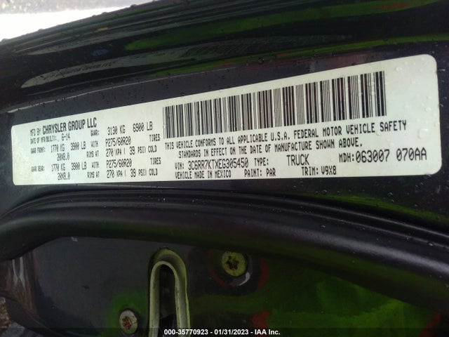 RAM 1500 Express 2014 3C6RR7KTXEG305450 Image 9