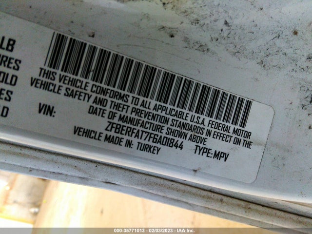 RAM Promaster City Cargo Van Tradesman 2015 ZFBERFAT7F6A01844 Image 10