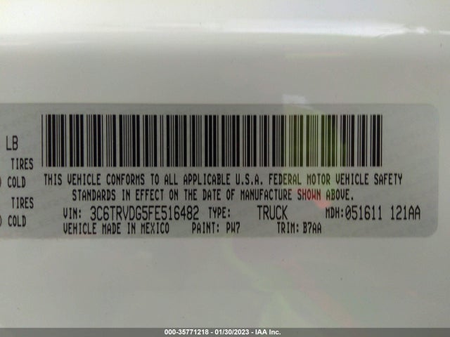 RAM Promaster 2015 3C6TRVDG5FE516482 Image 10