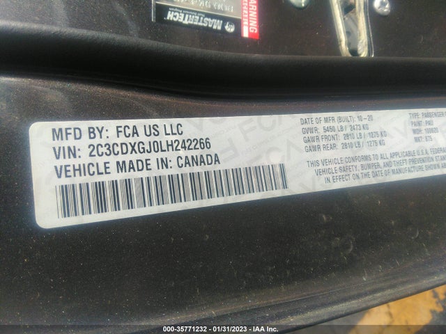 Dodge Charger Scat Pack 2020 2C3CDXGJ0LH242266 Image 9