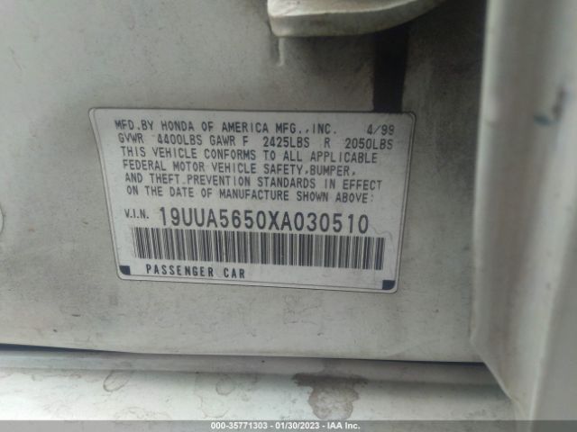 19UUA5650XA030510 Acura TL