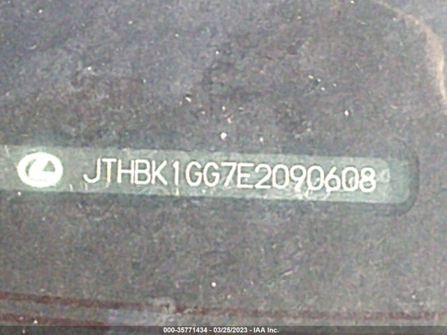 JTHBK1GG7E2090608 Lexus ES 350