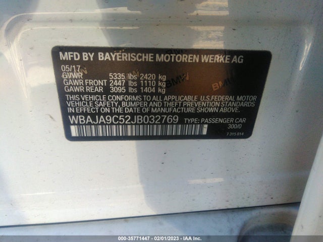 BMW 5 Series 530e Iperformance 2018 WBAJA9C52JB032769 Image 9