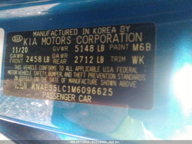 KNAE35LC1M6096625 KIA STINGER GT