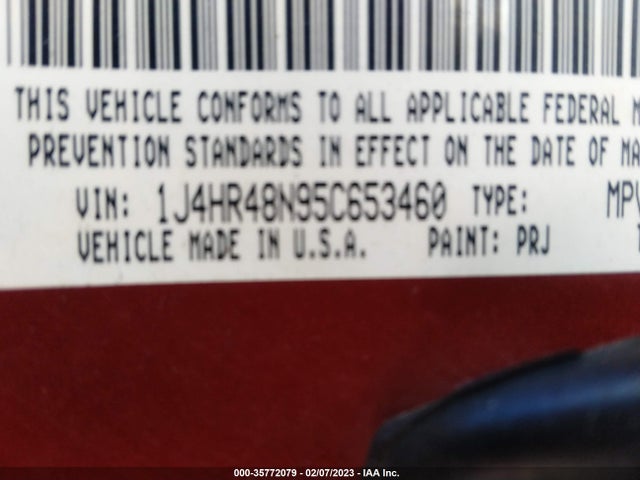 Jeep Grand Cherokee Laredo 2005 1J4HR48N95C653460 Image 9