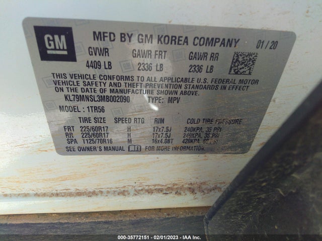 Chevrolet Trailblazer Ls 2021 KL79MNSL3MB002090 Image 9