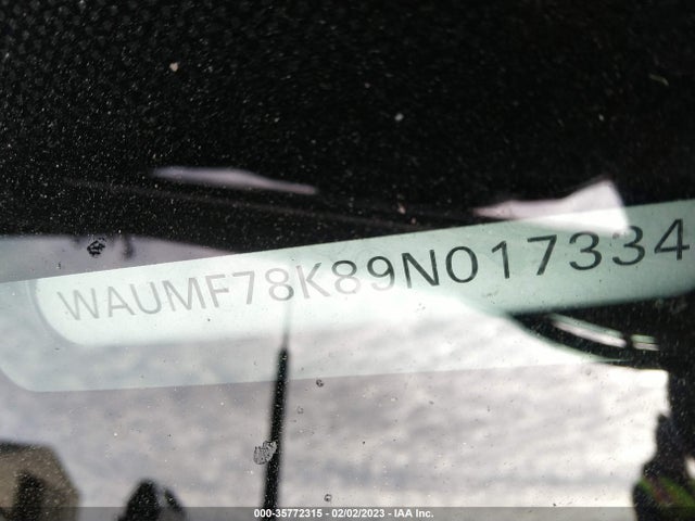 WAUMF78K89N017334 Audi A4 2.0t Prestige