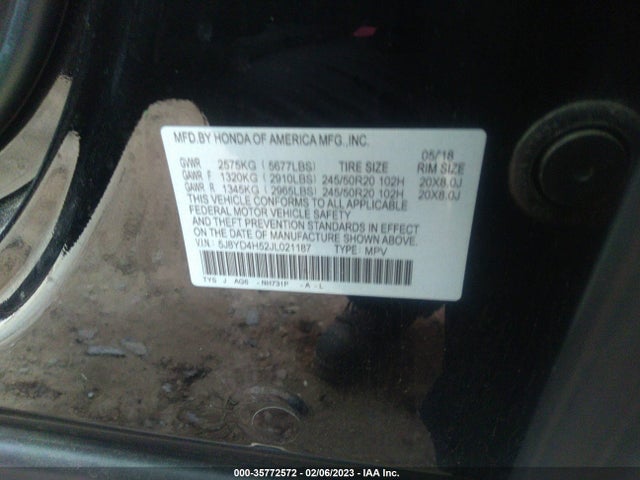 Acura Mdx W/technology Pkg 2018 5J8YD4H52JL021187 Image 9