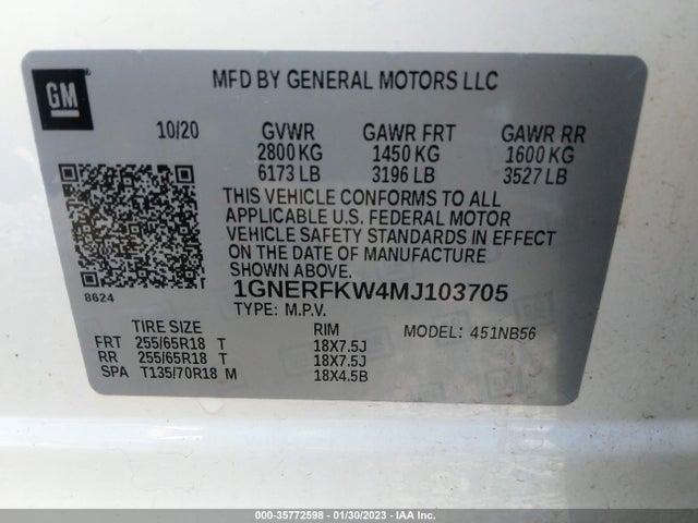 Chevrolet Traverse Ls 2021 1GNERFKW4MJ103705 Image 9